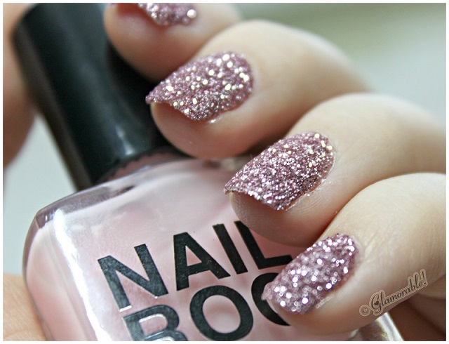 Nail Rock Pink Glitter Manicure Kit Swatches and Review - Glamorable